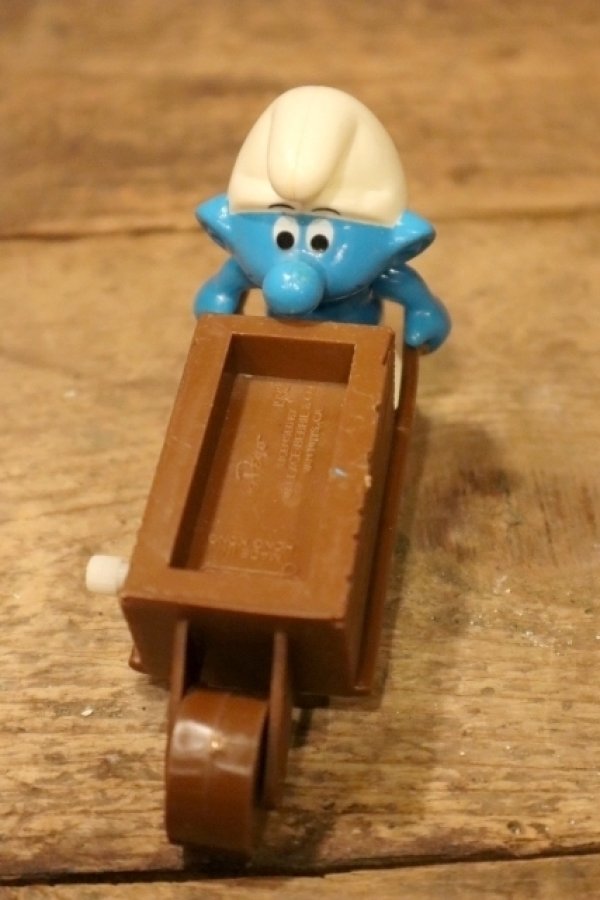 画像2: ct-110208-04 Smurf / gloob 1980's Wind-Up Toy "WORK PALS"