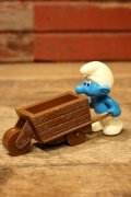 ct-110208-04 Smurf / gloob 1980's Wind-Up Toy "WORK PALS"