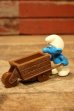 画像1: ct-110208-04 Smurf / gloob 1980's Wind-Up Toy "WORK PALS" (1)