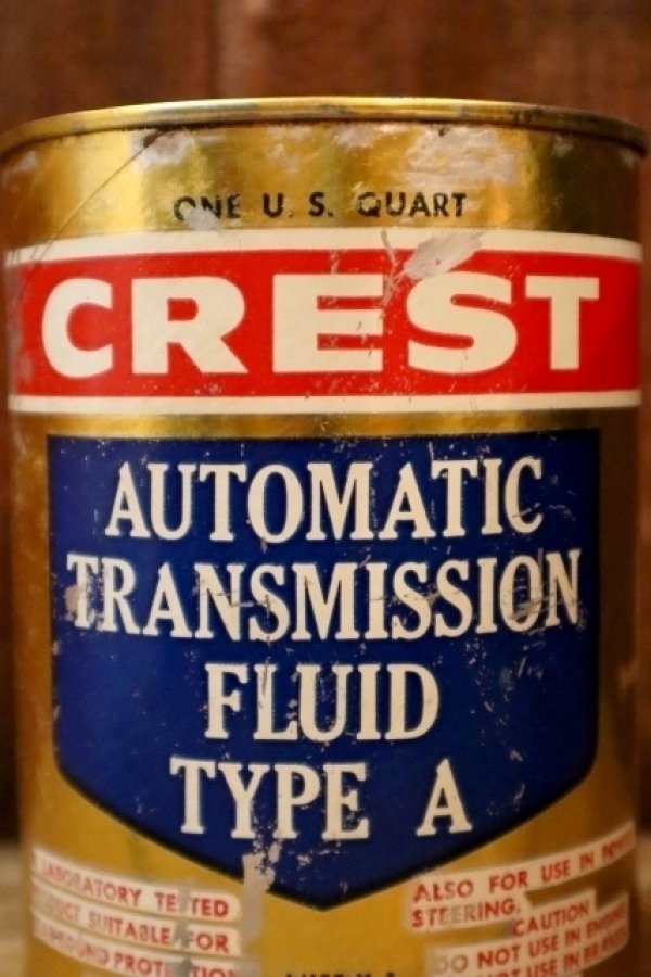 画像2: dp-230901-120 CREST/ AUTOMATIC TRANSMISSION FLUID TYPE A U.S. Quart Motor Oil Can