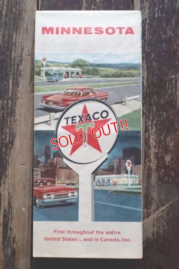 画像1: dp-220301-21 TEXACO / 1960's Road Map "MINNESOTA"