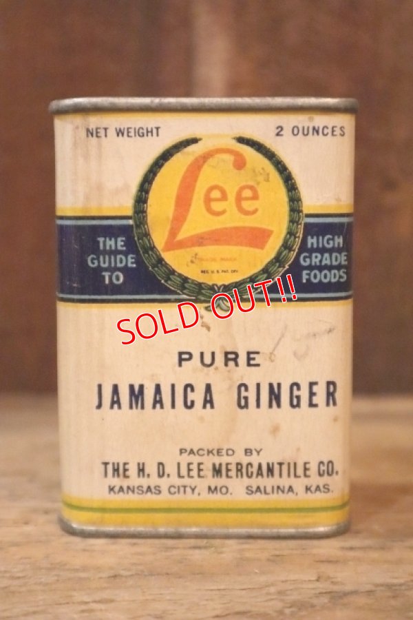 画像1: dp-250205-77 THE H.D. LEE MERCANTILE CO. PURE JAMAICA GINGER CAN