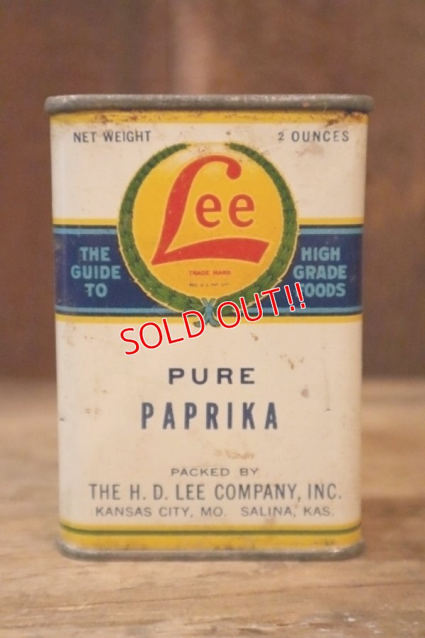 画像2: dp-250205-77 THE H.D. LEE COMPANY PURE PAPRIKA CAN