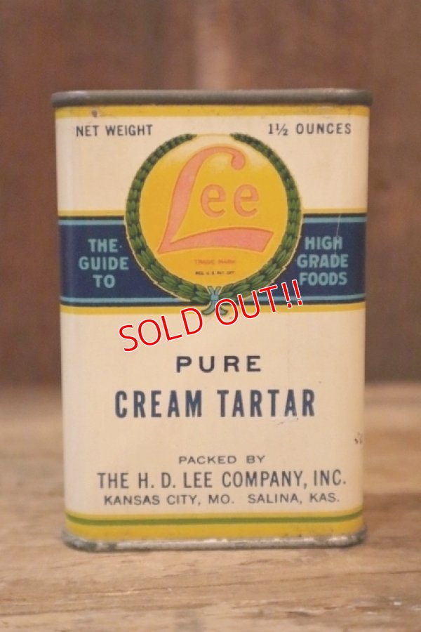 画像2: dp-250205-77 THE H.D. LEE COMPANY PURE CREAM TARTAR CAN