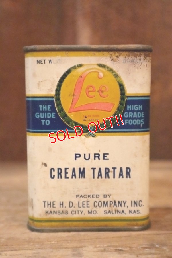 画像1: dp-250205-77 THE H.D. LEE COMPANY PURE CREAM TARTAR CAN