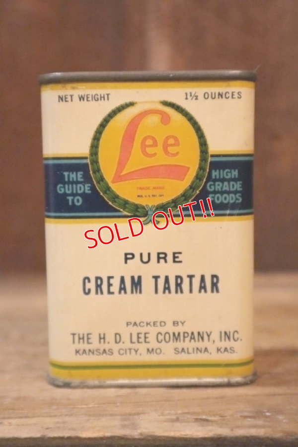 画像1: dp-250205-77 THE H.D. LEE COMPANY PURE CREAM TARTAR CAN