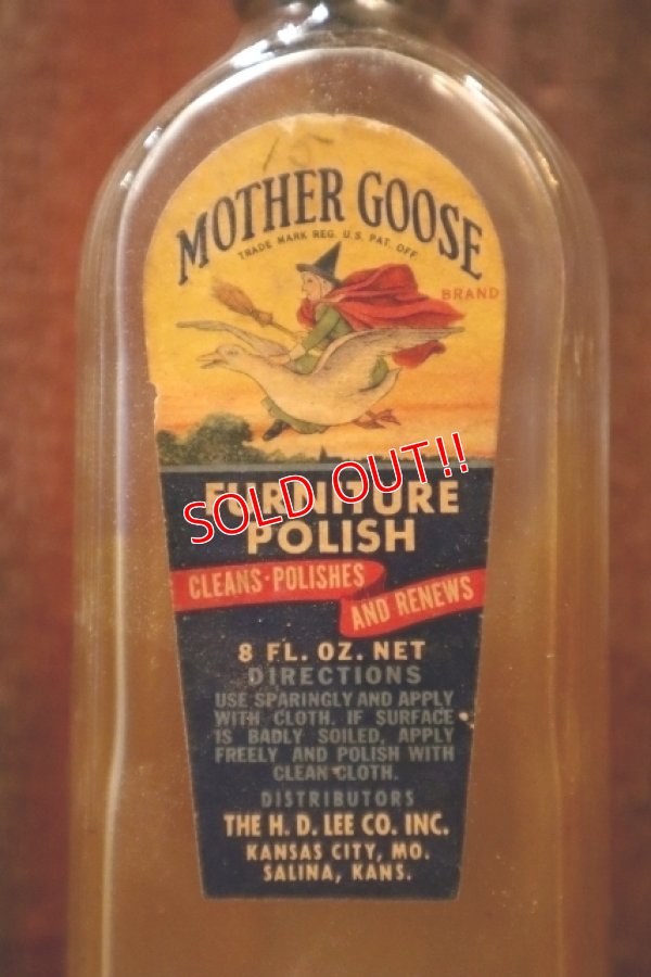 画像2: dp-250205-77 THE H.D. LEE COMPANY MOTHER GOOSE FURNITURE POLISH BOTTLE