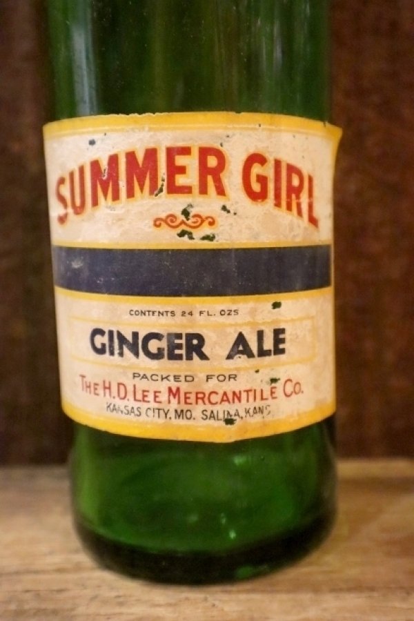 画像2: dp-250205-77 THE H.D. LEE MERCANTILE CO. SUMMER GIRL BRAND GINGERALE BOTTLE