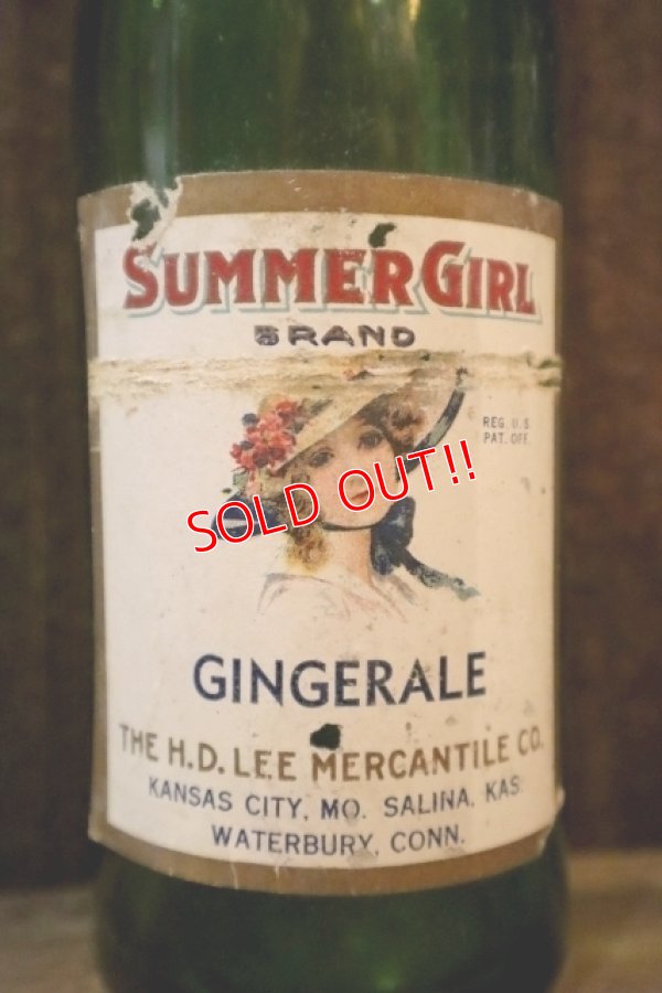 画像2: dp-250205-77 THE H.D. LEE MERCANTILE CO. SUMMER GIRL BRAND GINGERALE BOTTLE