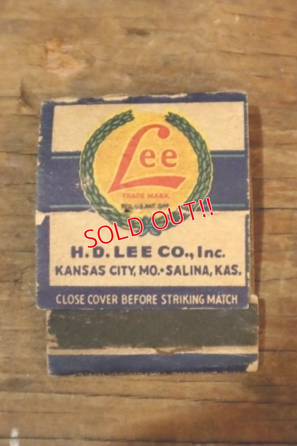 画像1: dp-250205-77 THE  H.D. LEE CO. 1940's〜 Match Book