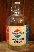 dp-250205-07 PEPSI COLA 1960's FOUNTAIN SYRUP 1 GALLON BOTTLE