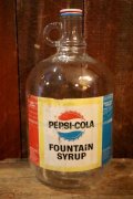 dp-250205-08 PEPSI COLA 1960's FOUNTAIN SYRUP 1 GALLON BOTTLE