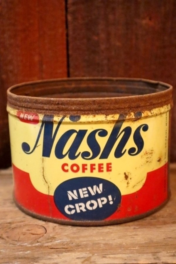 画像1: dp-250205-78 Nash's COFFEE / 1950's-1960's Tin Can