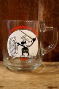 ct-250205-11 Mickey Mouse / Anchor Hocking 1970's Mug "STEAMBOAT WILLIE"