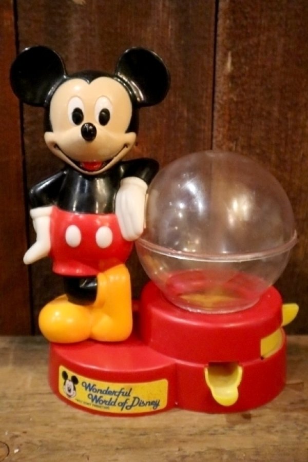 画像1: ct-250205-16 Mickey Mouse / Wonderful World of Disney 1986 Gum Ball Dispenser