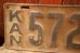 画像2: dp-250205-21 License Plate 1920's?  KANSAS "57271" (2)