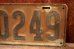 画像3: dp-250205-21 License Plate 1920's?  KANSAS "50249" (3)