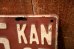 画像4: dp-250205-21 License Plate 1925 KANSAS "44-585"