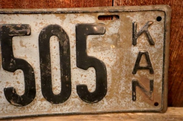 画像3: dp-250205-21 License Plate 1927 KANSAS "83-505"