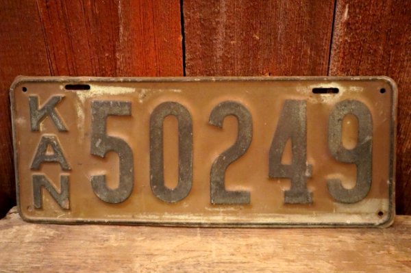 画像1: dp-250205-21 License Plate 1920's?  KANSAS "50249"