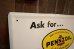 画像3: dp-250205-61 PENNZOIL 1970's Menu Board Metal Sign