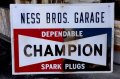 dp-250205-56 CHAMPIOM 1960's-1970's Metal Sign