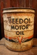 dp-250205-68 VEEDOL MOTOR OIL 1950's 5 U.S. GALLONS CAN