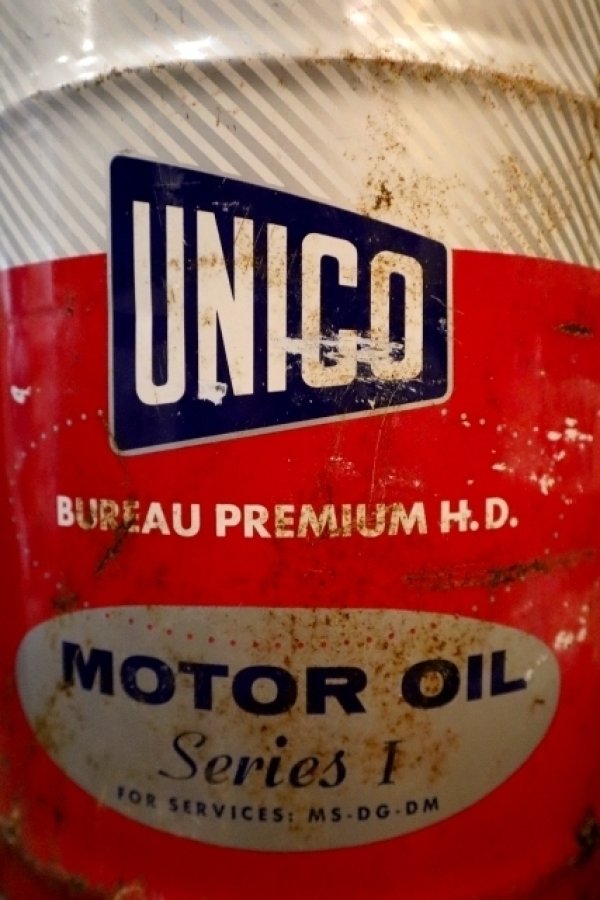 画像2: dp-250205-37 UNICO MOTOR OIL 1960's 5 U.S. GALLONS CAN