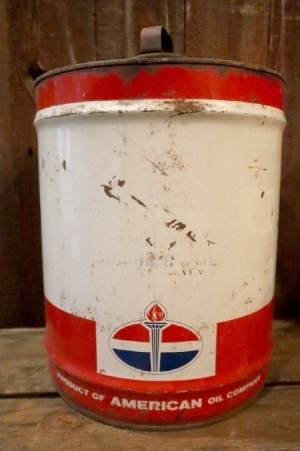 画像1: dp-250205-30 AMERICAN OIL COMPANY 1960's 5 U.S. GALLONS CAN