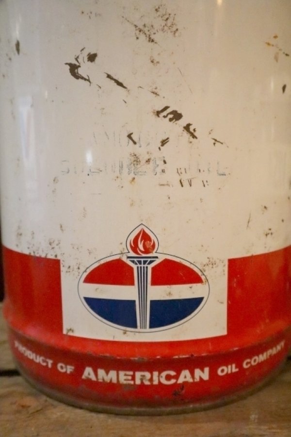 画像2: dp-250205-30 AMERICAN OIL COMPANY 1960's 5 U.S. GALLONS CAN