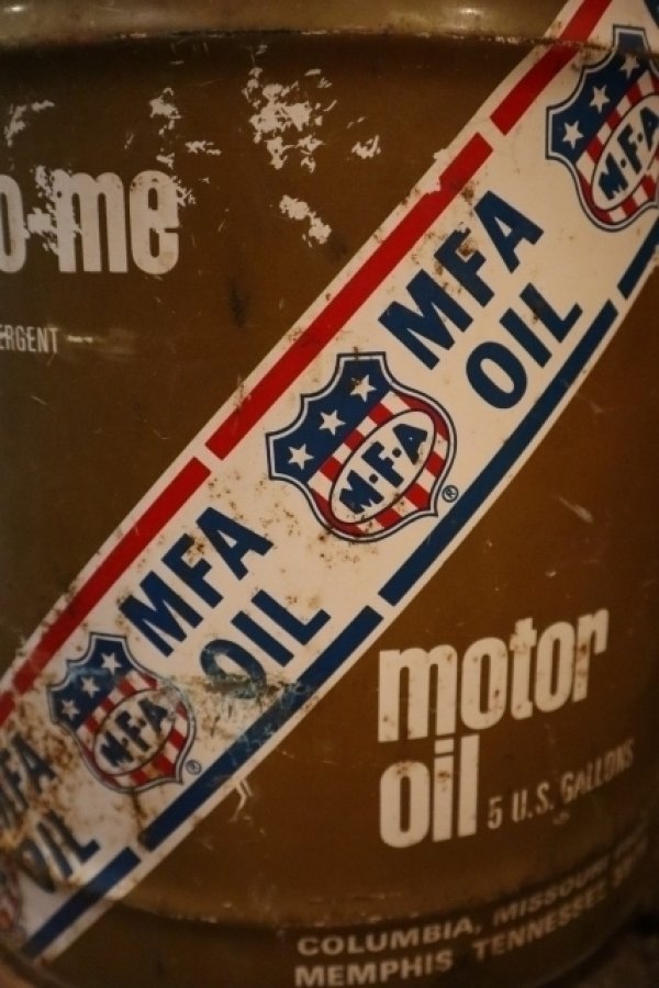 画像2: dp-250205-73 M・F・A  MOTOR OIL 1970's 5 U.S. GALLONS CAN