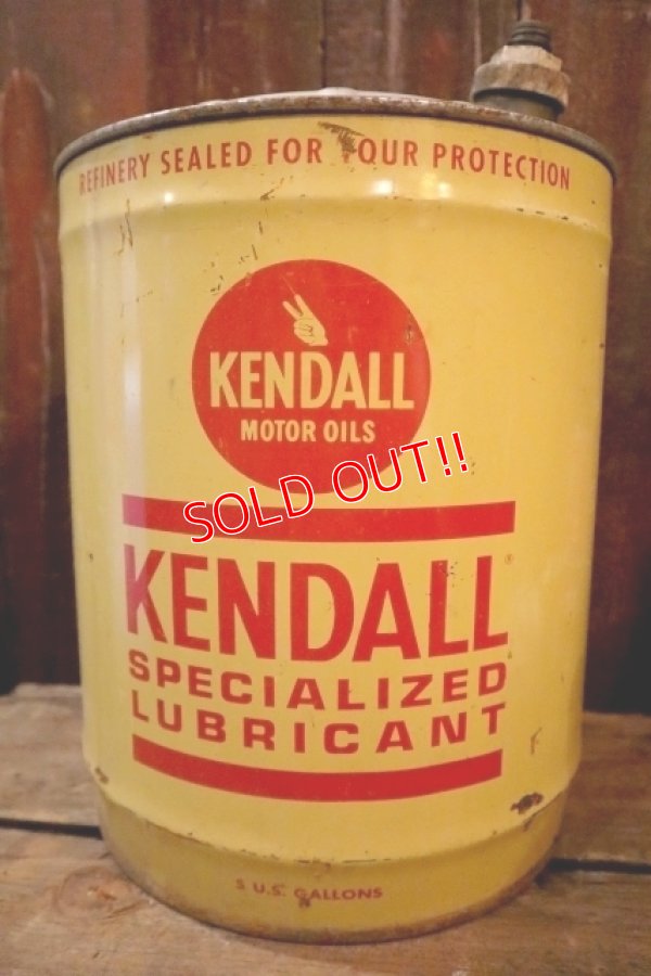 画像1: dp-250205-26 KENDALL SUPECIALIZED LUBRICANT 1970's 5 U.S. GALLONS CAN