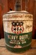 画像1: dp-250205-70 M・F・A  MOTOR OIL 1950's-1960's 5 U.S. GALLONS CAN (1)