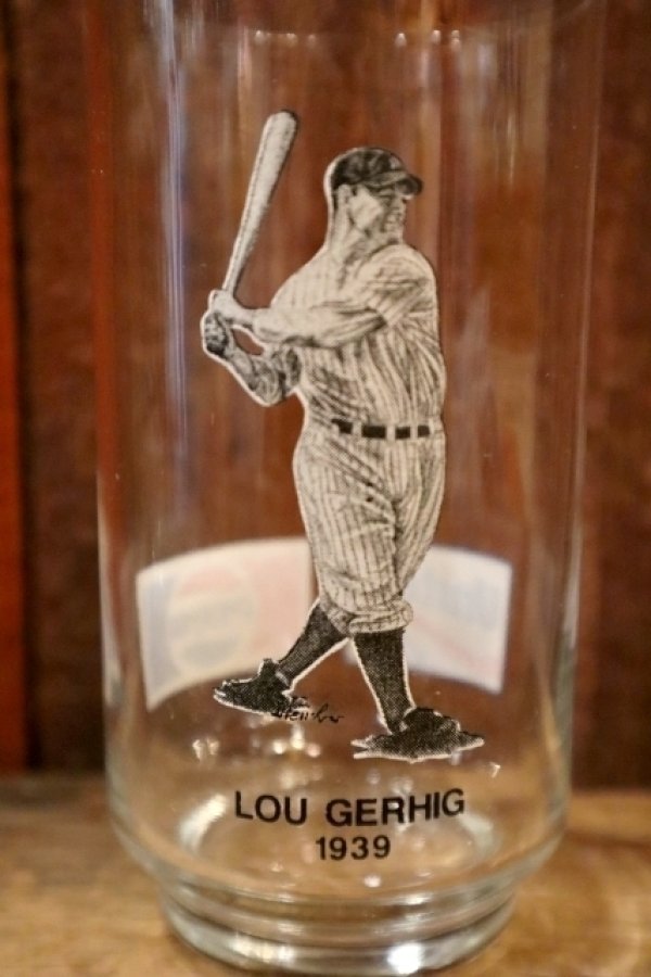 画像2: gs-250205-24 PEPSI・United Oil 1988 Hall Of Fame Glass "LOU GERHIG"