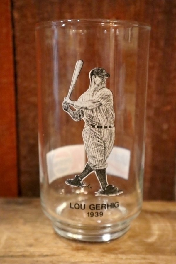 画像1: gs-250205-24 PEPSI・United Oil 1988 Hall Of Fame Glass "LOU GERHIG"