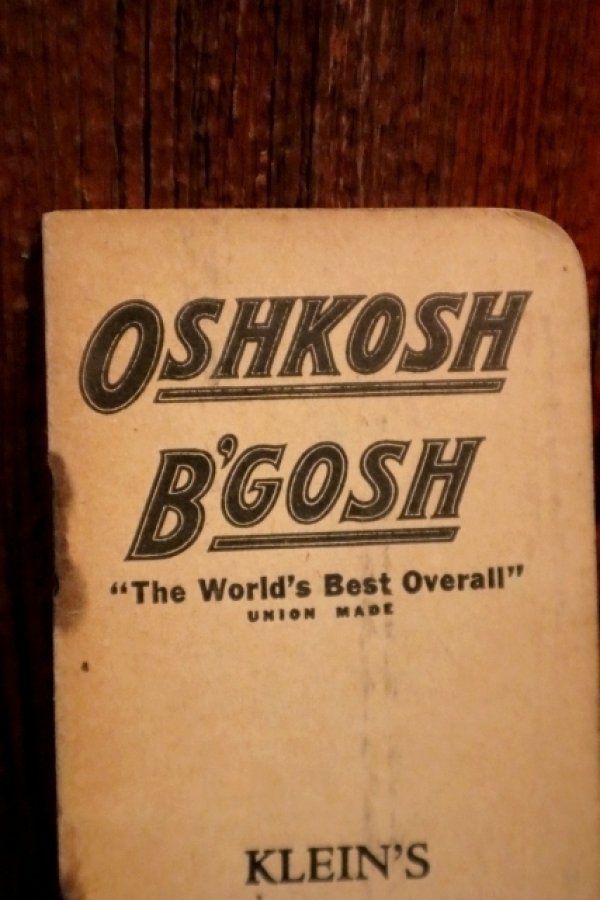 画像2: dp-250205-102 OSHKOSH B'GOSH 1950's MEMO PAD