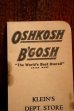 画像2: dp-250205-103 OSHKOSH B'GOSH 1950's MEMO PAD (2)