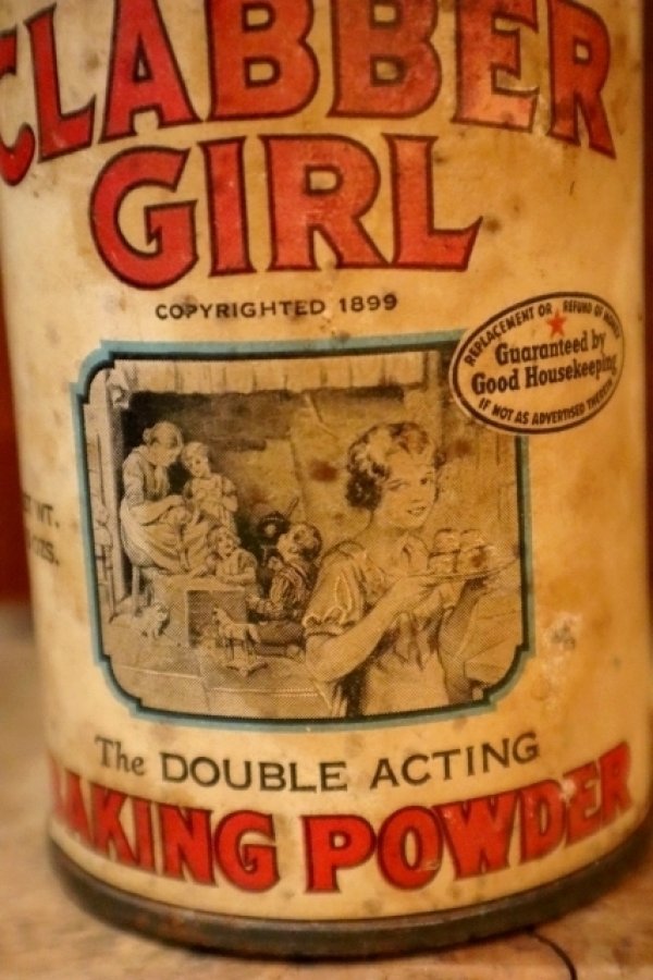 画像2: ct-250205-78 CLABBER GIRL BAKING POWDER 1930's 10 OZS. CAN