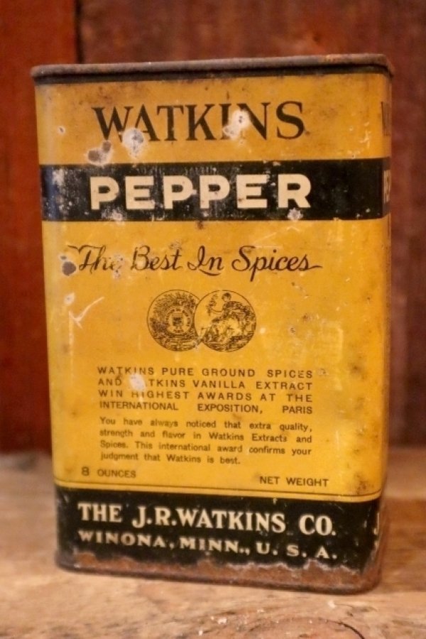 画像2: ct-250205-78 WATKINS PEPPER 1930's 8 OZ. CAN