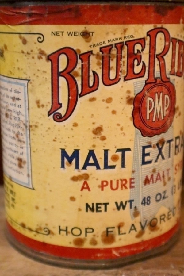 画像2: ct-250205-78 BLUE RIBBON MALT EXTRACT A PURE MALT SYRUP 1920's-1930's 48 OZ. CAN