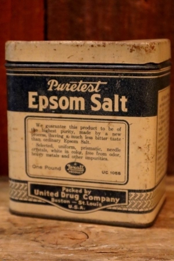 画像1: ct-250205-78 United Drug Company 1940's Epson Salt TIN CAN