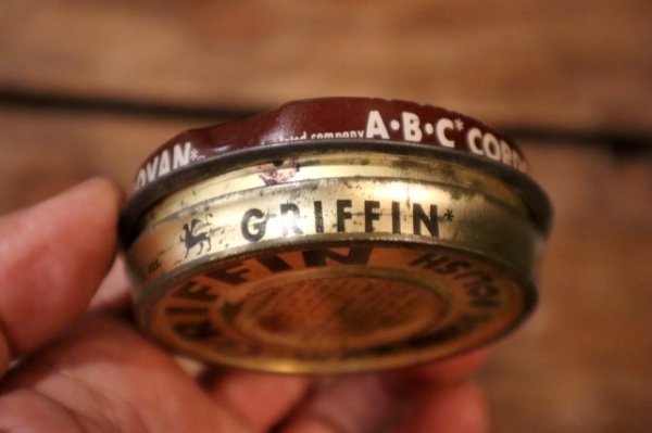 画像4: dp-250205-112 GRIFFIN A・B・C CORDOVAN WAX SHOE POLISH TIN CAN