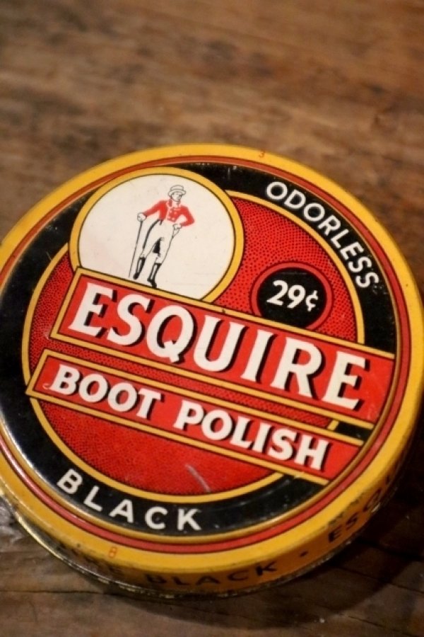 画像2: dp-250205-78 ESQUIRE BOOT POLISH TIN CAN