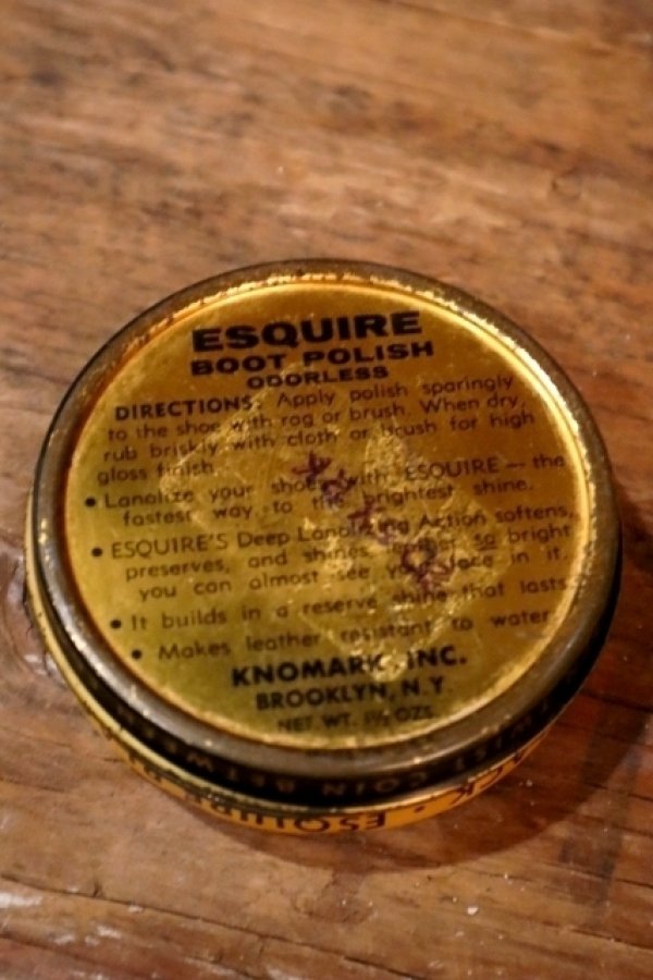 画像5: dp-250205-78 ESQUIRE BOOT POLISH TIN CAN