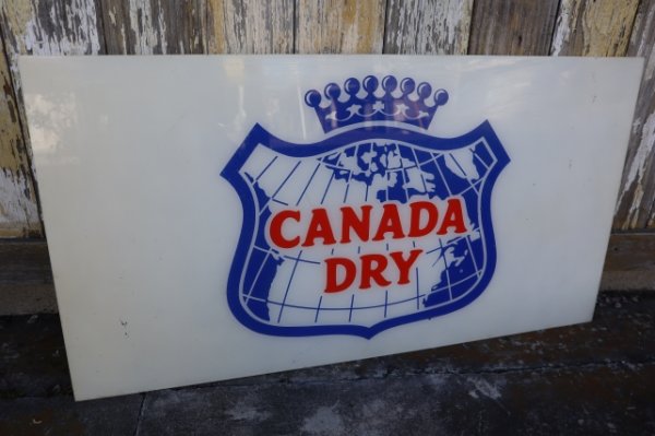 画像1: dp-250205-17 CANADA DRY Late 1980's-1990's Plastic Sign