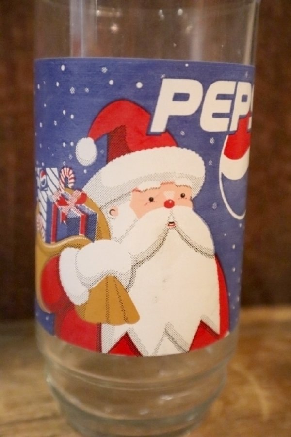 画像2: gs-250205-49 PEPSI 1990's HOLIDAY GLASS "Santa Clause"