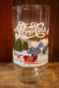 gs-250205-49 PEPSI 1990's HOLIDAY GLASS "Sled