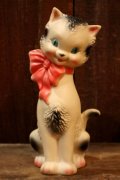 ct-250205-30 THE SUN RUBBER CO. 1950's DRESSY CAT SQUEAKY DOLL