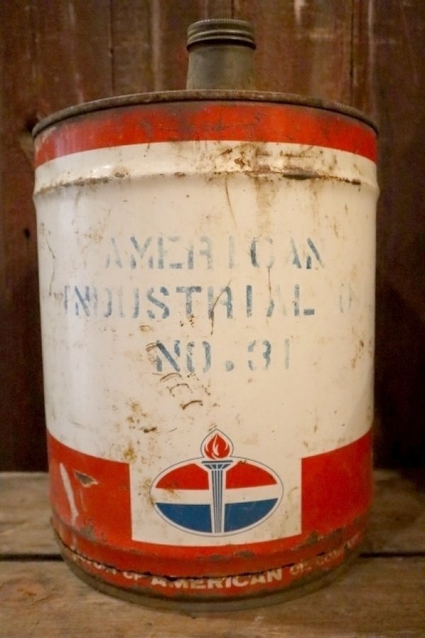 画像1: dp-250205-32 AMERICAN OIL COMPANY 1960's 5 U.S. GALLONS CAN