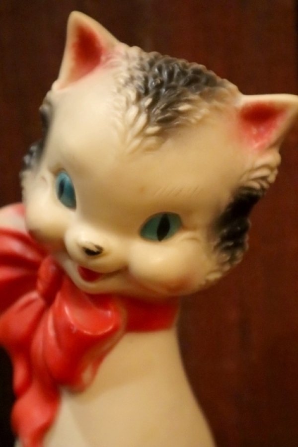 画像2: ct-250205-30 THE SUN RUBBER CO. 1950's DRESSY CAT SQUEAKY DOLL